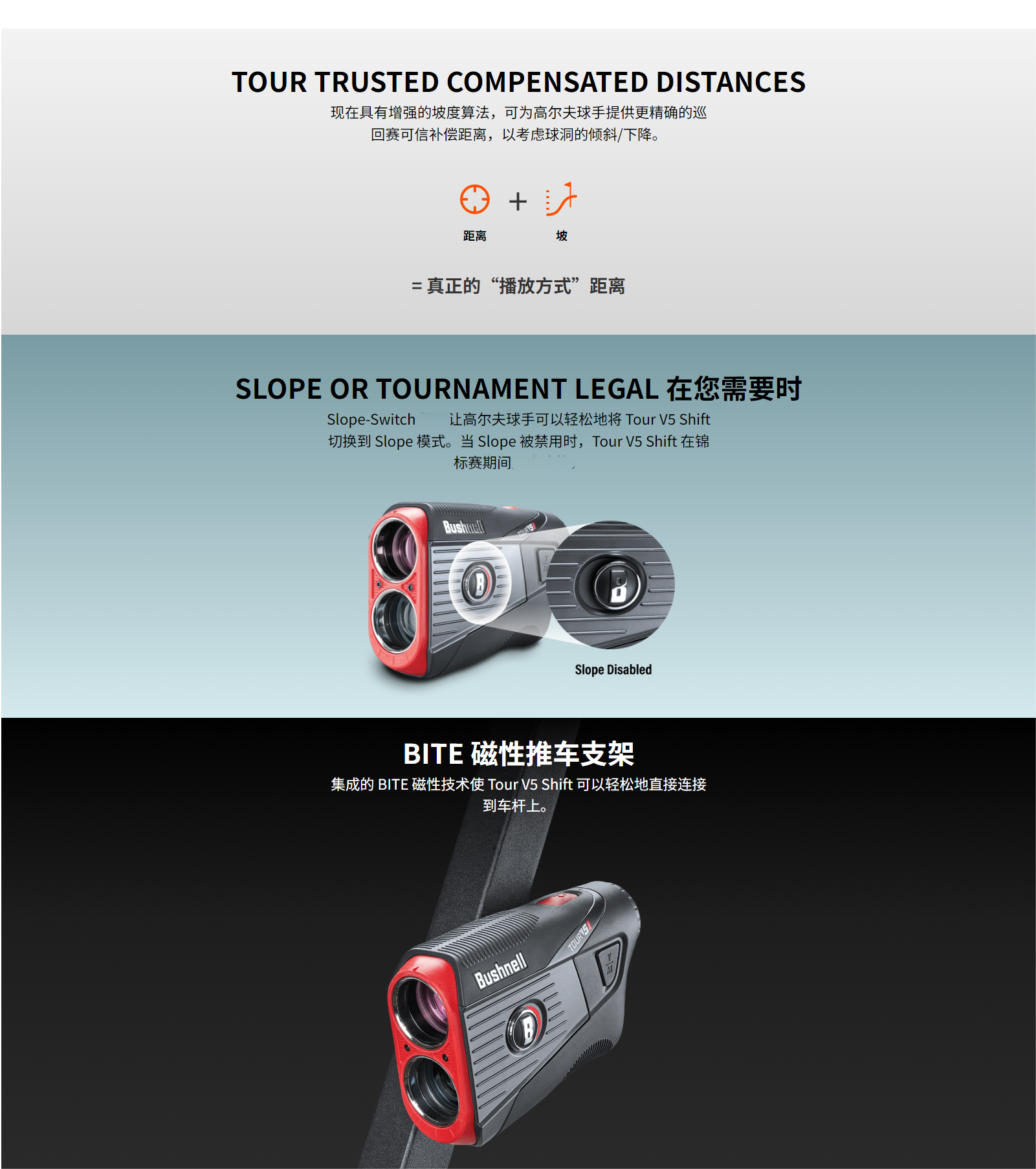 BUSHNELL高尔夫测距仪 V5 Shift(图3)